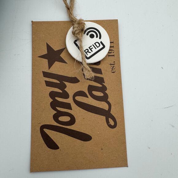 Tony Lama Teal Western RFID Wallet Floral Embossed Brown Flap Snap Closure NWT - Picture 8 of 11